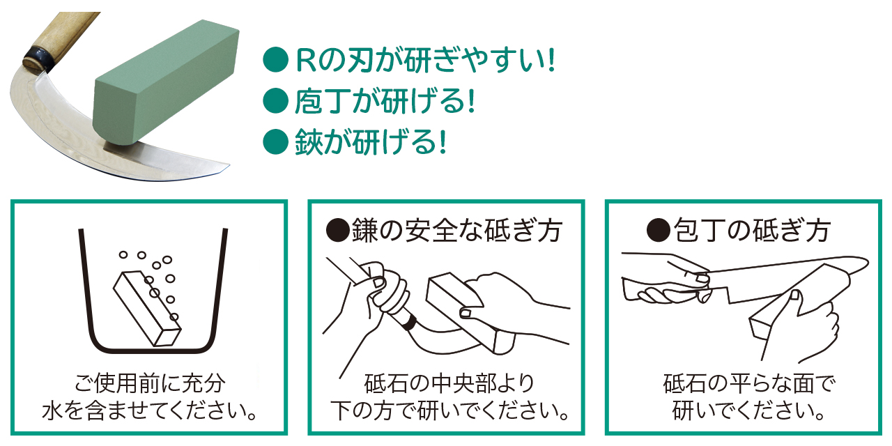 R砥石の使い方