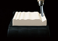 Sharpen triangular chisels